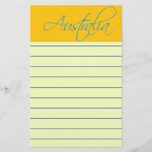 Australië:Reisartikelen Briefpapier (Voorkant)