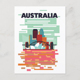 Australië Reisposter Aankondigingskaart