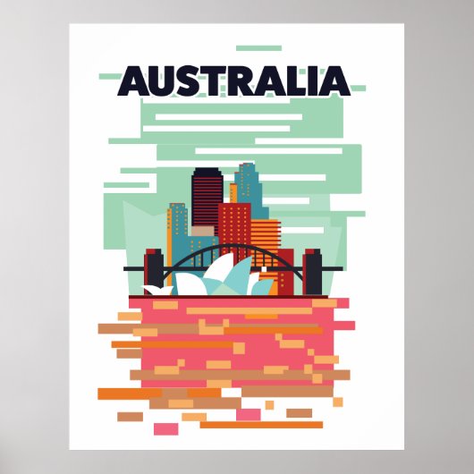 Australië Reisposter Poster (Voorkant)