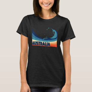 Australië Retro Surf Zeilen & Vissen Australisch T-shirt
