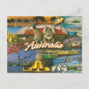 Australië Retro Tourist Briefkaart   oldtimerreis