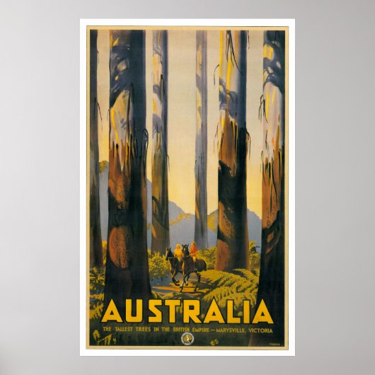 Australië Retro Travel Poster (Voorkant)