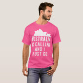 Australië roept en ik moet naar Australian Desi T-shirt (Voorkant volledig)