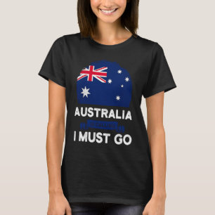 Australië roept me op Australische vlag te gaan vo T-shirt
