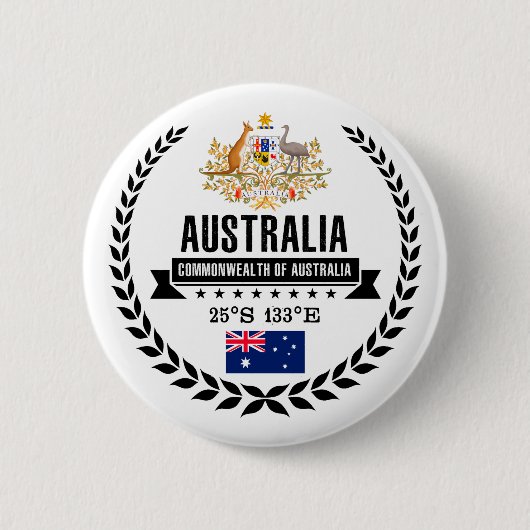 Australië Ronde Button 5,7 Cm (Voorkant)