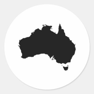 Australië Ronde Sticker