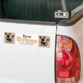 Australië - Save BILBIES - Bedreigd dier - Bumpersticker (Op Truck)