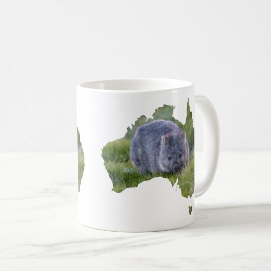 Australië schetst vorm staafvlek Tasmanie Koffiemok (Voorkant rechts)