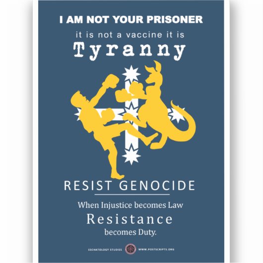 Australië Solidariteit Sticker (Voorkant)