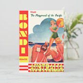 Australië-Speelplaats van de Stille Oceaan, Bondi  Kaart (Staand voorkant)