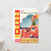 Australië-Speelplaats van de Stille Oceaan, Bondi  Kaart (Voorkant / Achterkant in situ)