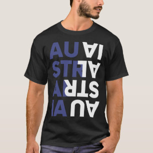 Australië staat op de juiste manier op, ongeacht w t-shirt