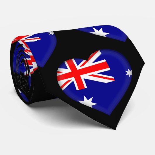 Australië Stropdas van het Heart Patroon van de Kl (Opgerold)