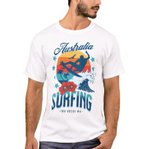 Australie Surf Deux Rocks T-Shirt