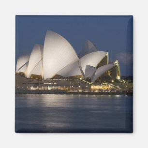 Australië, Sydney. Opera House 's nachts Magneet