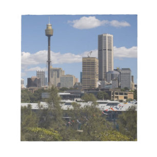 Australië, Sydney, Potts Point. Sydney skyline. Notitieblok