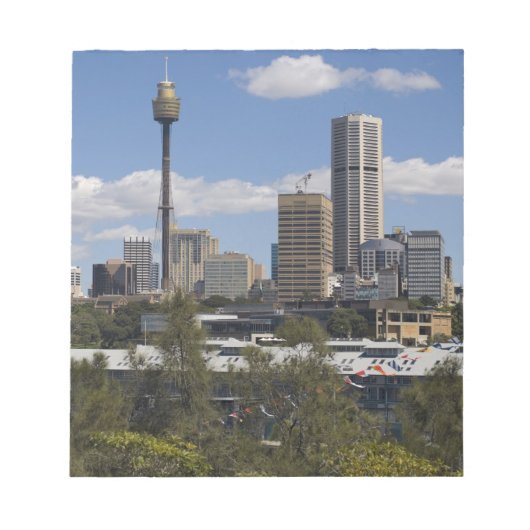 Australië, Sydney, Potts Point. Sydney skyline. Notitieblok (Voorkant)