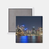 Australië, Sydney. Silhouet met Operahuis gezien Magneet (Voorkant / Achterkant)