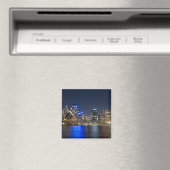 Australië, Sydney. Silhouet met Operahuis gezien Magneet (Insitu (Vaatwasser))