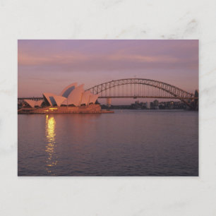 Australië, Sydney, Sydney Opera House gebouwd Briefkaart