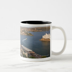 Australië, Sydney, uitzicht over The Rocks & Sydn Tweekleurige Koffiemok