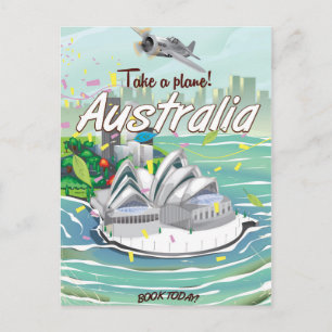 Australië Sydney vintage reisposter Briefkaart