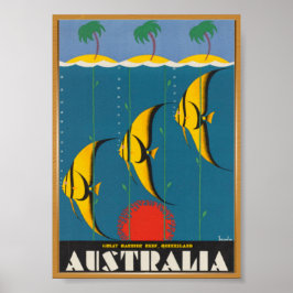 Australië Travel Vintage Poster