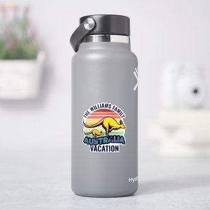 Australië Trip Kangaroo Sunset Souvenir Sticker