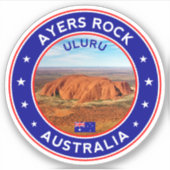 Australië, Uluru, Ayers Rock Sticker (Voorkant)