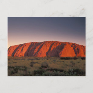 Australië, Uluru National Park. Uluru of Briefkaart