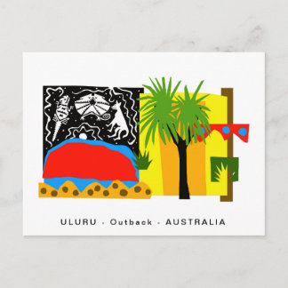 Australië - ULURU - Outback - woestijn Briefkaart