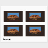 Australië Uluru Rechthoekige Sticker (Vel)