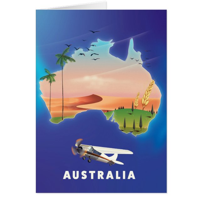 Australië vakantie reisposter (Voorkant)