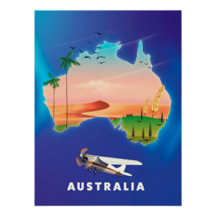 Australië vakantie reisposter perfect poster
