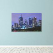 Australië, Victoria, Melbourne, along skyline Canvas Afdruk (Insitu (Houten vloer))