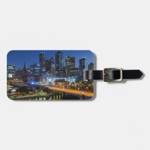 Australië, Victoria, Melbourne, silhouet met Bagagelabel