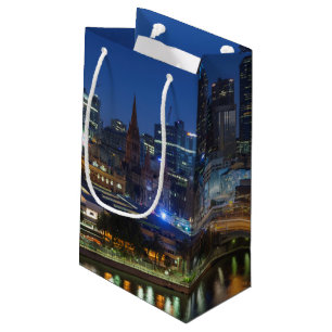 Australië, Victoria, Melbourne, silhouet met Klein Cadeauzakje