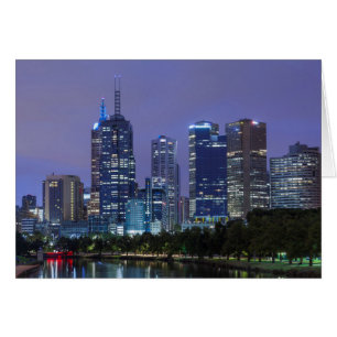 Australië, Victoria, Melbourne, skyline langs