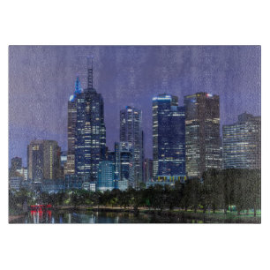 Australië, Victoria, Melbourne, skyline langs Snijplank