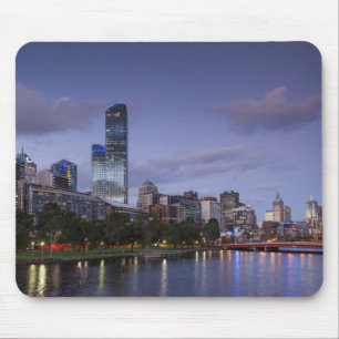 Australië, Victoria, Melbourne, skyline met 2 Muismat