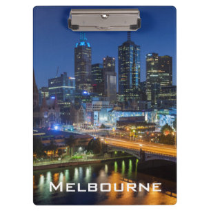 Australië, Victoria, Melbourne, skyline met Klembord