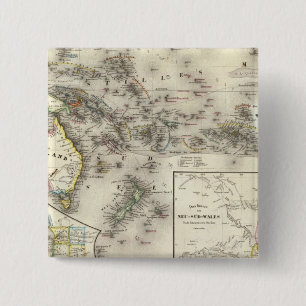 Australië Vierkante Button 5,1 Cm