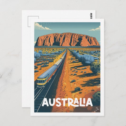 Australië Vintage Beroemde Reisplaats Briefkaart (Voorkant / Achterkant)