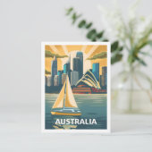 Australië Vintage Beroemde Reisplaats Briefkaart (Staand voorkant)