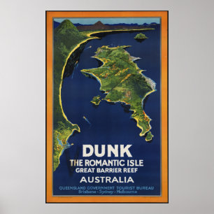 Australië Vintage Travel Poster en Retro Prints