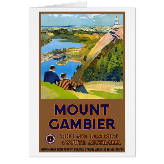 Australië Vintage Travel Poster teruggezet (Voorkant)