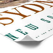 Australië Vintage Travel Poster teruggezet (Hoek)