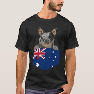 Australië Vlag Australian Cattle Dog Hond In Zak T-shirt
