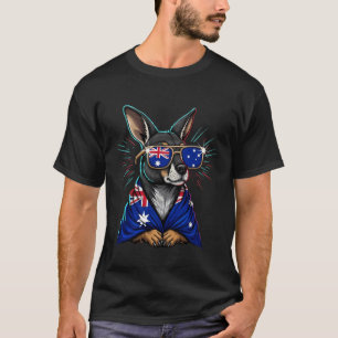 Australië Vlag Australische Kangoeroe T-shirt