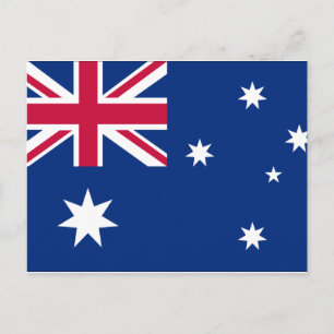 australië vlag briefkaart